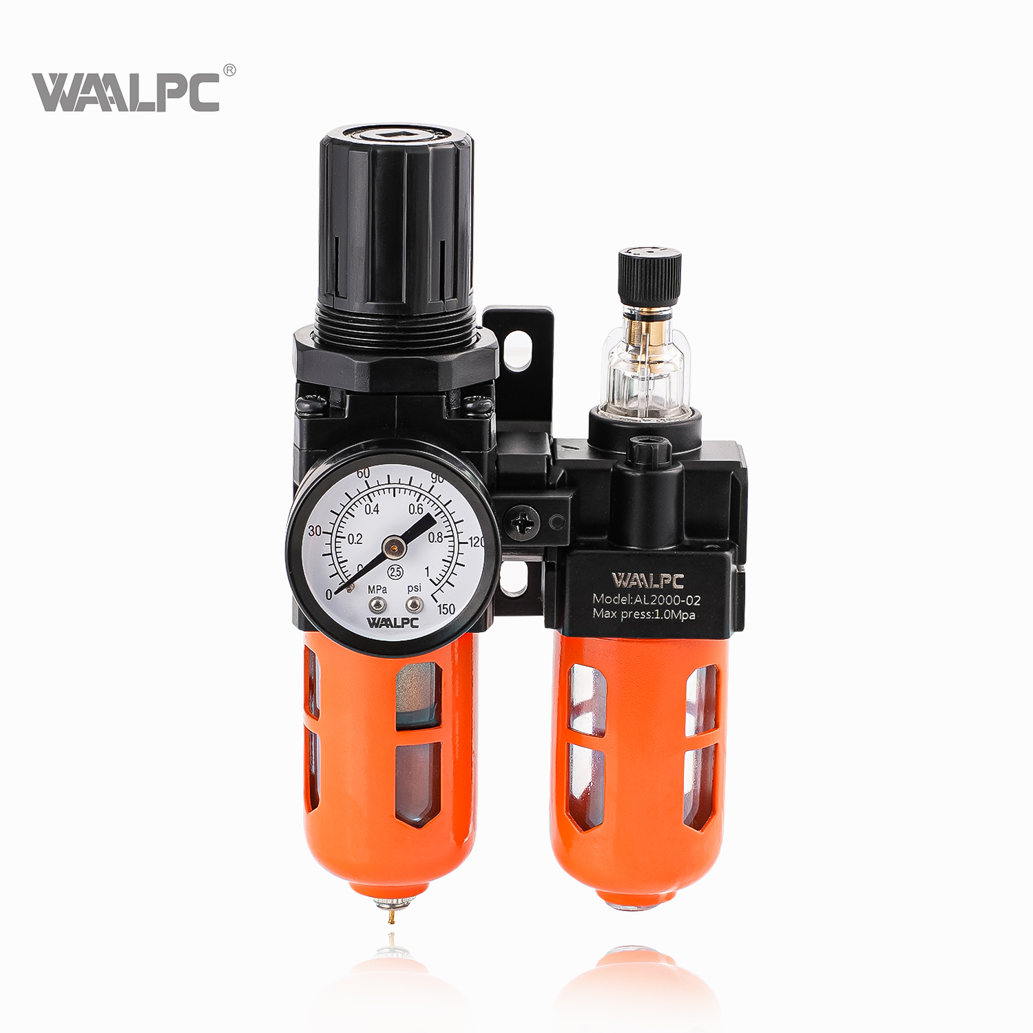 VEVOR Air Compressor Filter 3/8 NPT Double Stage Oil Water Separator Drain Semi Auto Air Drying System With Pneumatic Regulator From Ddmyearth, $88.97