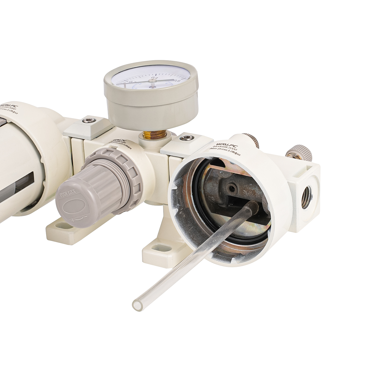 BC2000 5μm 25μm 40μm B Series Auto Drain Airtac Type 1/2'' 1/4'' Pneumatic Valves FRL Unit
