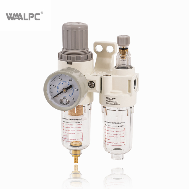 AFC2000 Manual Auto Drain Pt NPT 1/4 1/2 بوصة منظم مرشح الهواء التشحيم Fr.L مزيج للمعدات الهيدروليكية الهوائية