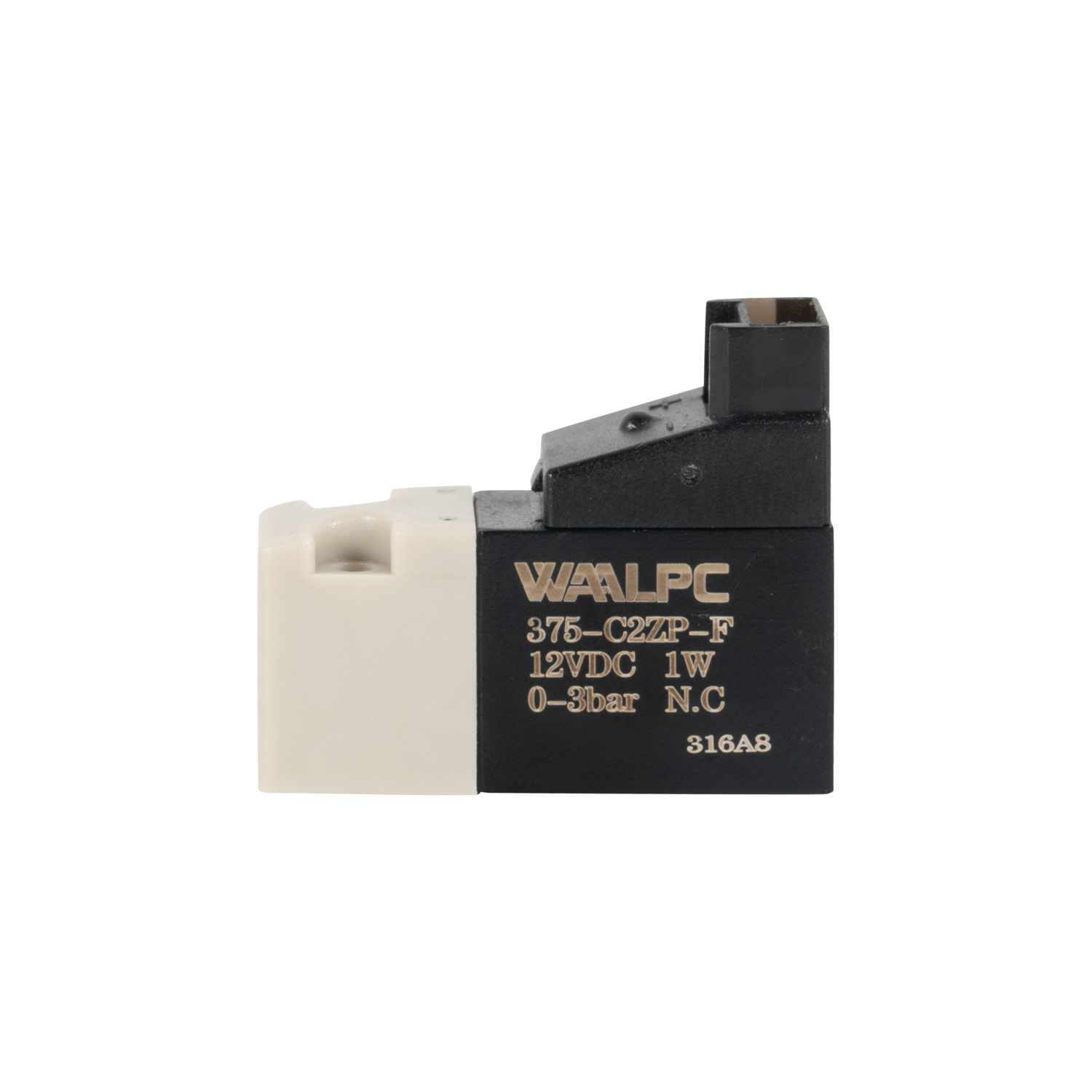 375-C2ZP-F 2/2 way METALWORK 10mm (NC) Mini Solenoid Valve 90° degree right for Sangiacomo sock knitting machines DC6V/12V/24V 240V 110V