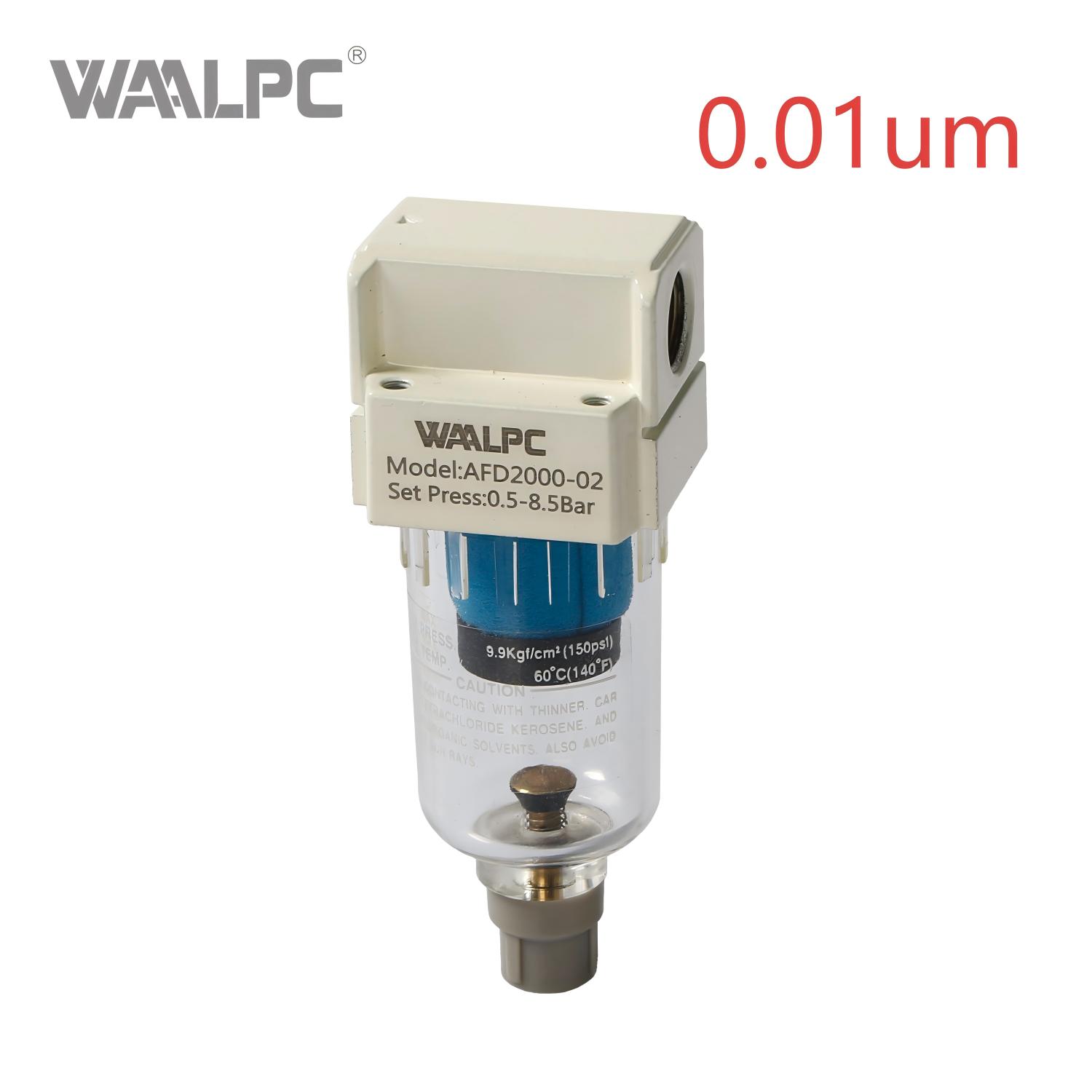 0.3um 0.01um Precision Air Line Filter | Micrometer Adjustable Oil Drip Rate | for Tools, Cylinders & Valves