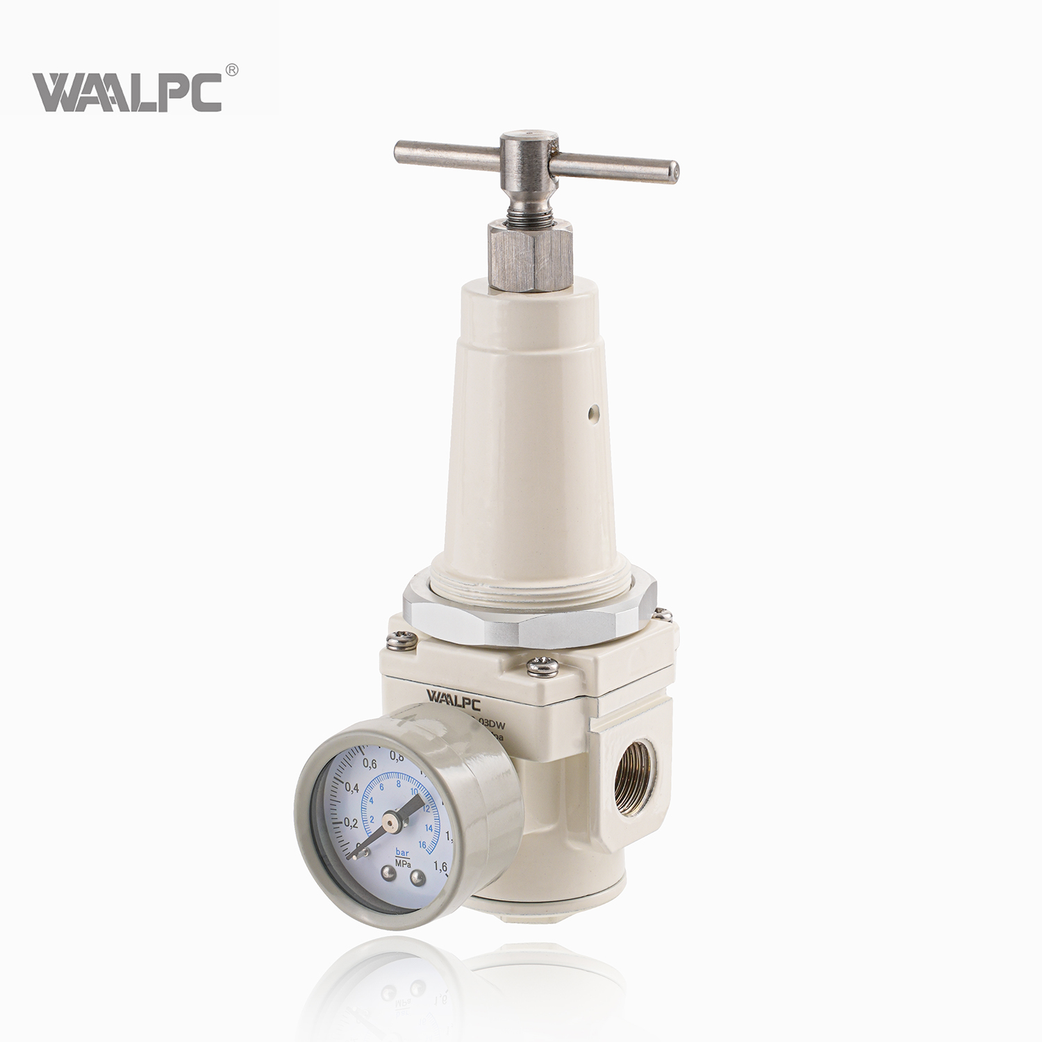 16Bar Air Source Treatment 3/4 Wholesaler Pneumatic Aluminum Alloy Air Pressure Regulator 1/2'' 