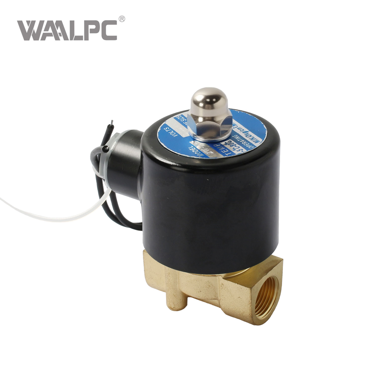 2W Series Brass Solenoid Valve, Direct-Acting, Normally Closed, G1/4