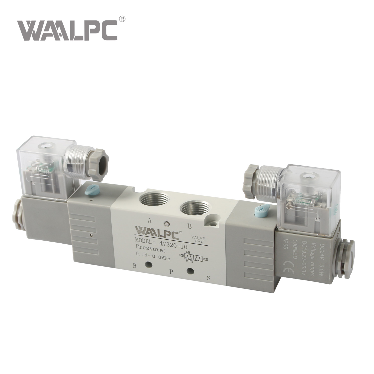 4V320 Solenoid Valve Durable Pneumatic Valve 5 Port 2 Position 4V Series PT1/4'' 3/8''