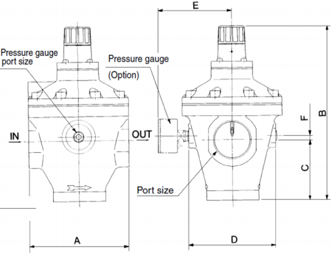 High flow air regulator