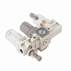 NAC2000 white SMC 1/4 1/8 in NPT Frl Pressure Regulating Valve Trap Filter Lubricator Air Regulator Moisture Oil Separator Auto Darin built in gauge Compressor