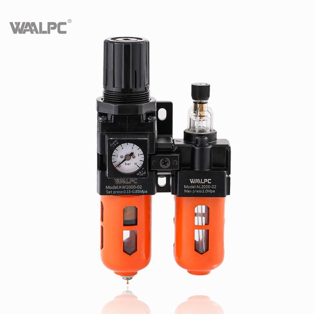 SMC 다기능 FRL 공기 압력 감소 밸브 트랩 필터 레귤레이터 NAC2010 Orange SMC1/8 ''1/4 '' 