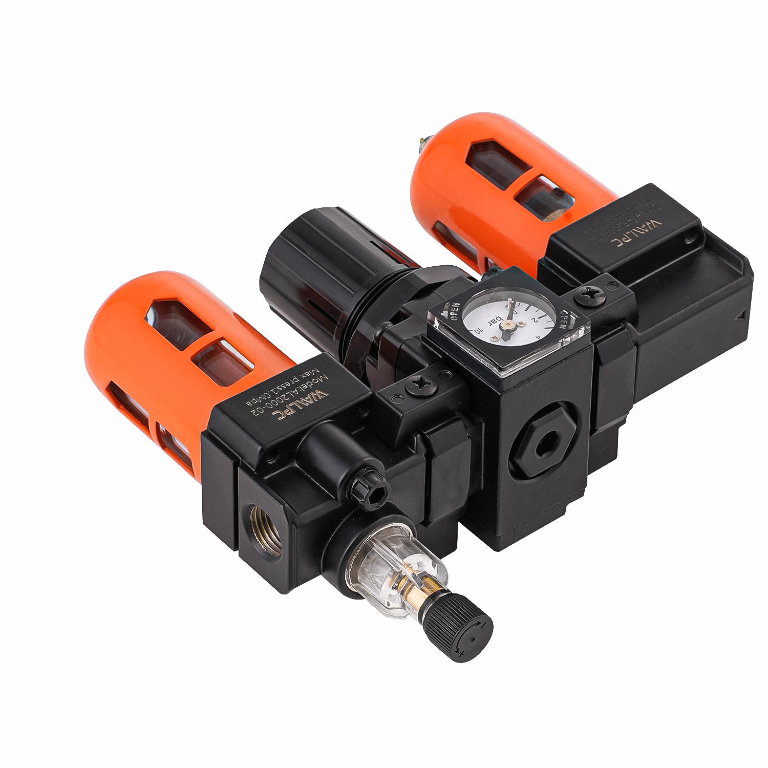 NAC2000 orange SMC 1/4 1/8 in NPT Frl Pressure Regulating Valve Trap Filter Lubricator Air Regulator Moisture Oil Separator Auto Darin built in gauge medical equipment