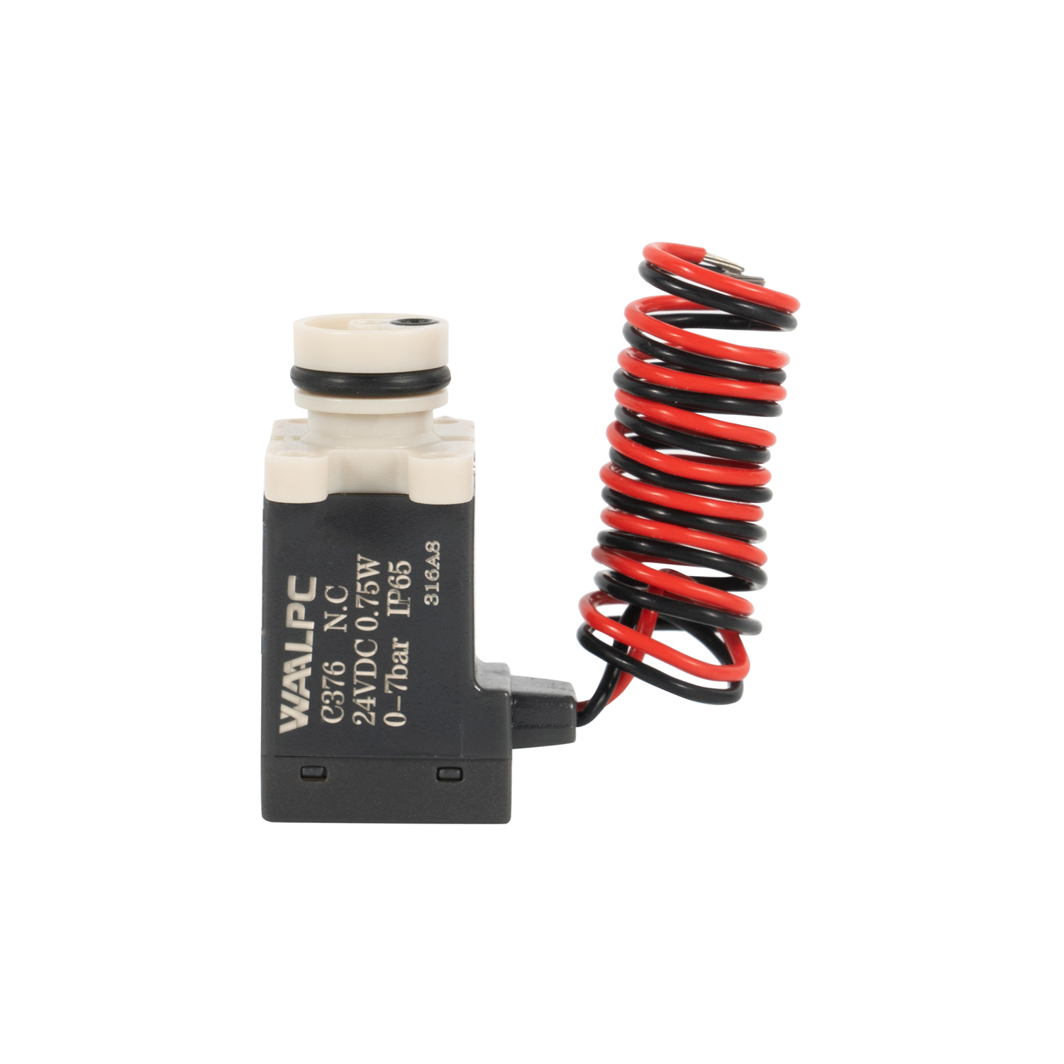 376-4ZP 2/2 way COMPLETT 10mm (NC) 1W Mini Solenoid Valve 90° degree right for COLOSIO socks knitting machine DC6V/12V/24V 240V 110V