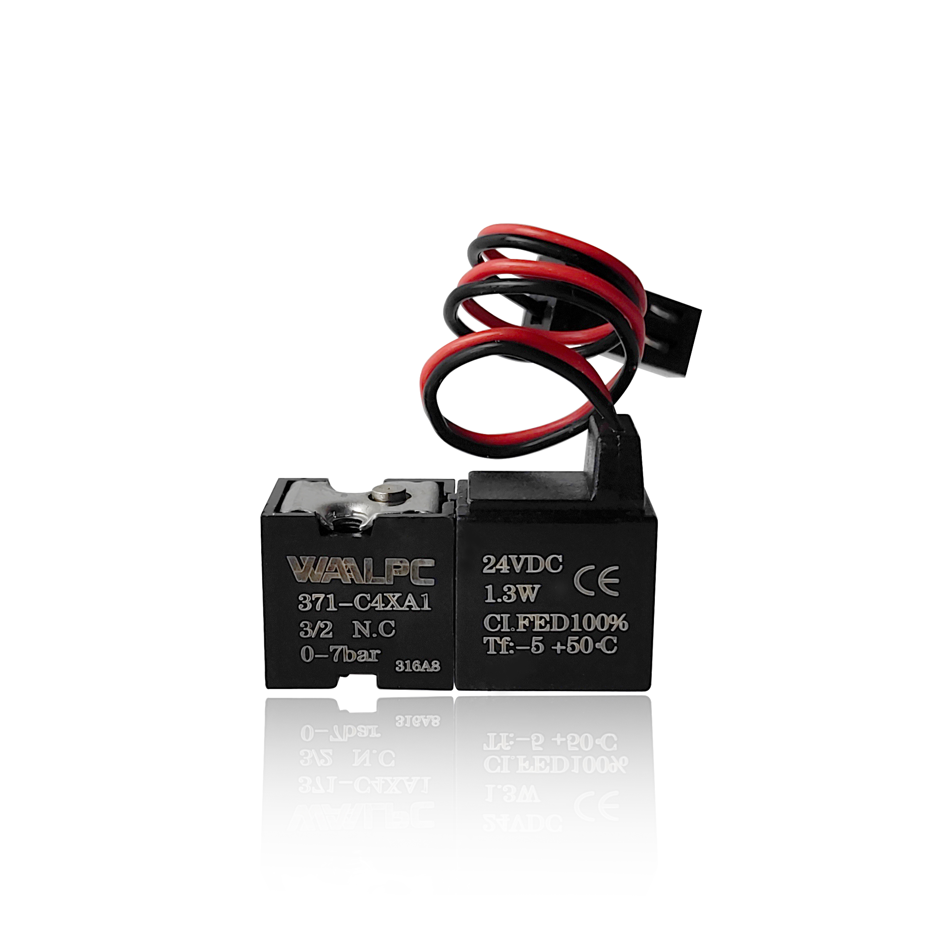 371-C4ZP Sangiacomo Type 10mm normally closed (NC) Mini Solenoid Valve for respirators, oxygen generators DC6V/12V/24V