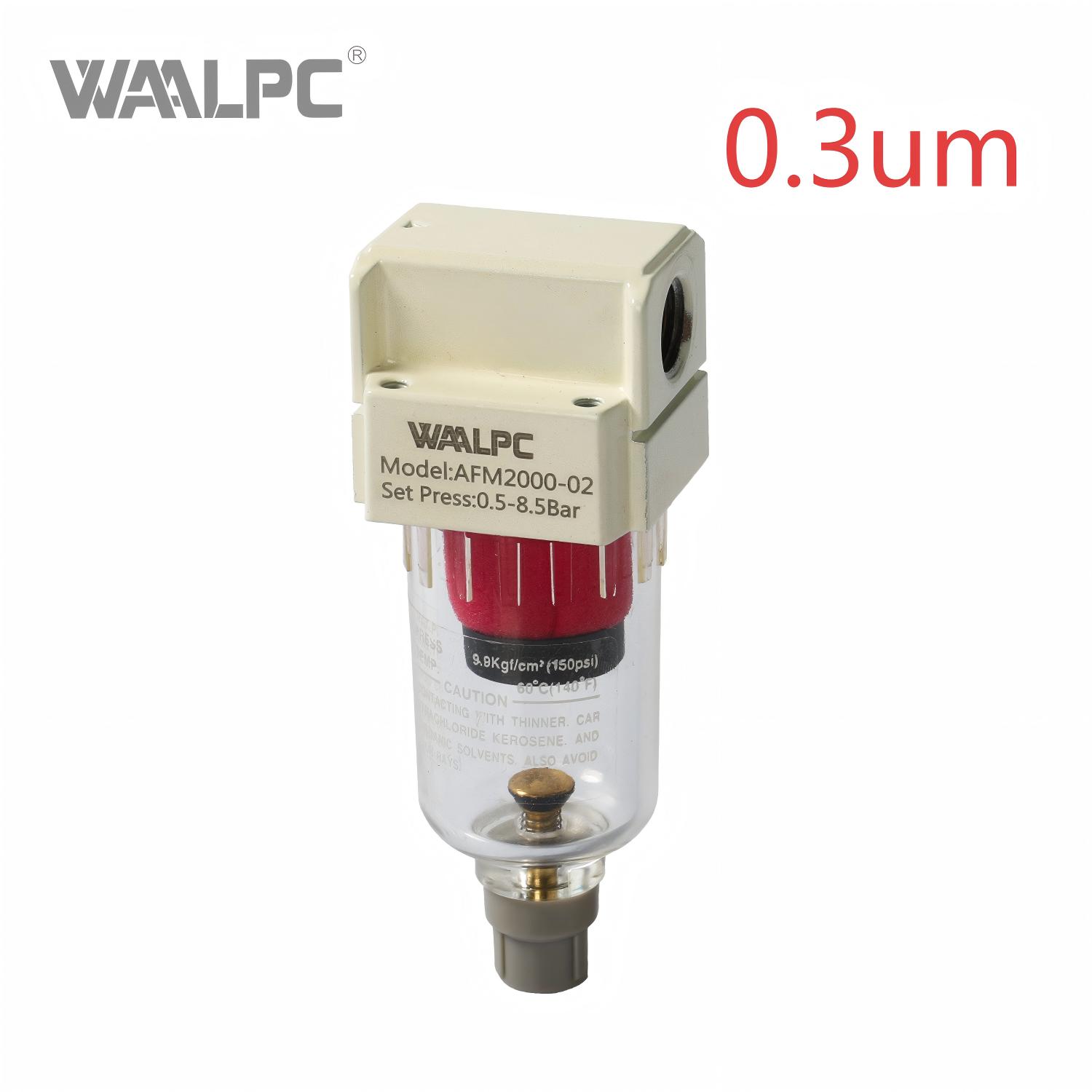 0.3um 0.01um Precision Air Line Filter | Micrometer Adjustable Oil Drip Rate | for Tools, Cylinders & Valves