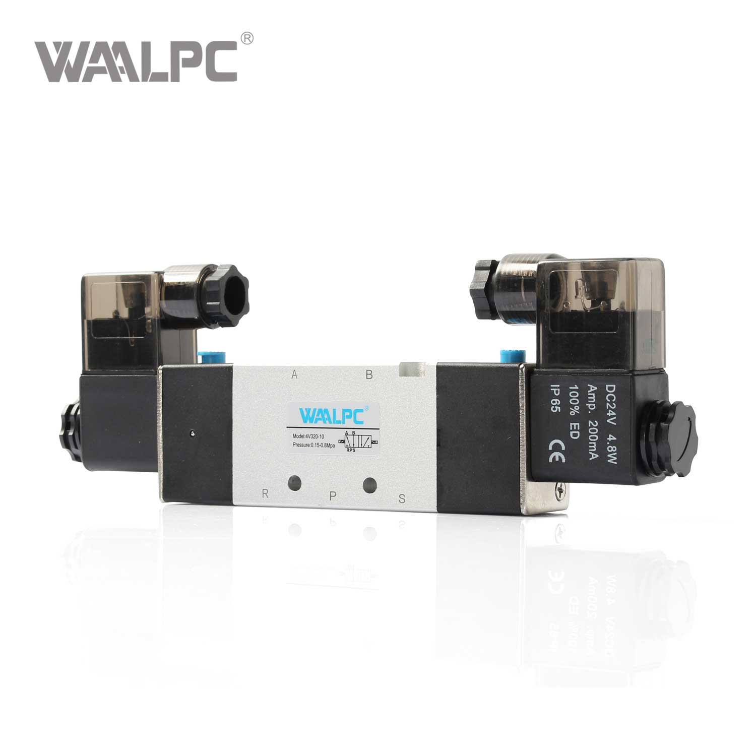 Solenoid Valve Durable Pneumatic Valve 5 Port 2 Position 4V Series PT1/4'' 3/8''