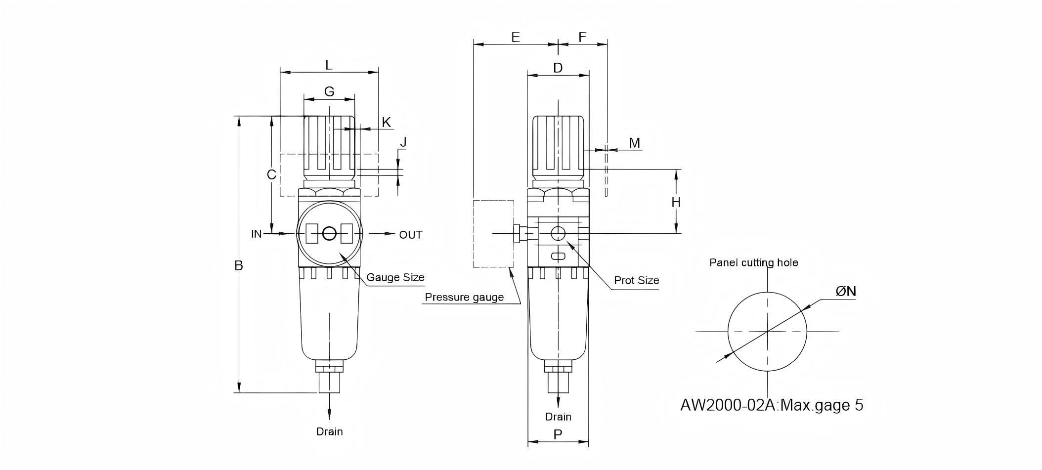 SMC filter regulator