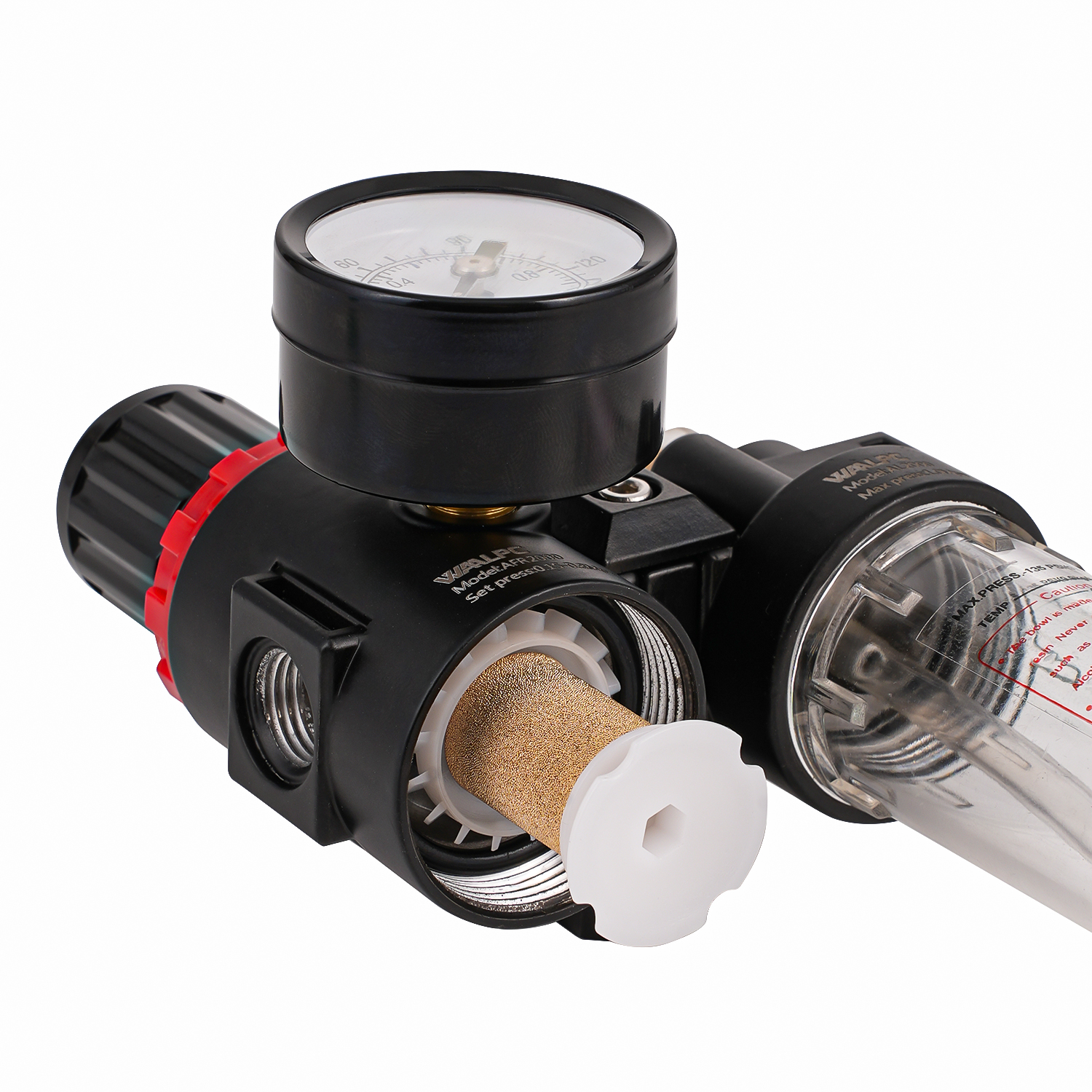 AFC2000 PT NPT 1/4 1/2 Inch Air Filter Regulator Lubricator Combination for Pneumatic Hydraulic Equipments