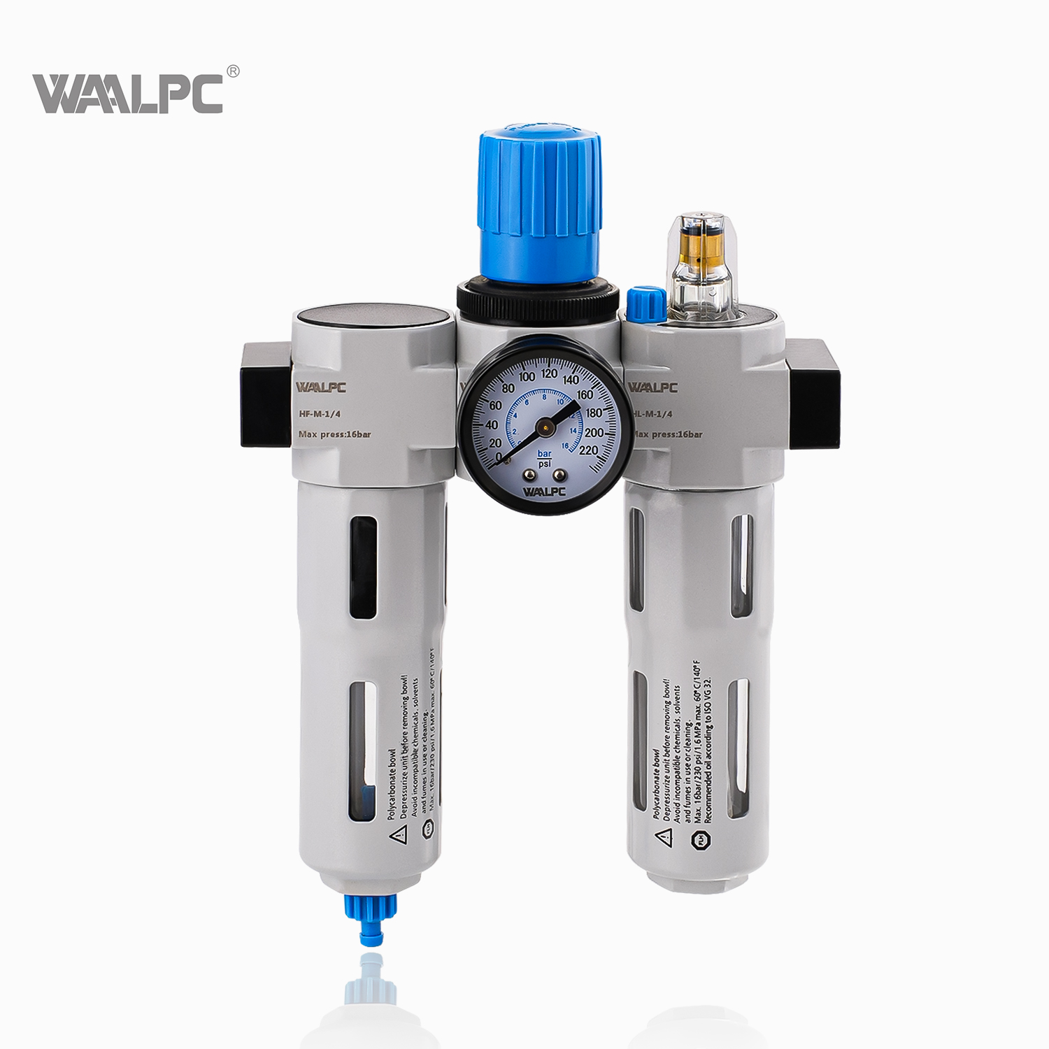 HC-MINI Festo 3/4'' 1/2'' 1/4'' 3/8'' NPT/PT/G OEM Pneumatic Compressed Pressure Regulating Valve Air Filter Regulator Lubricator Gauge RoHS FRL