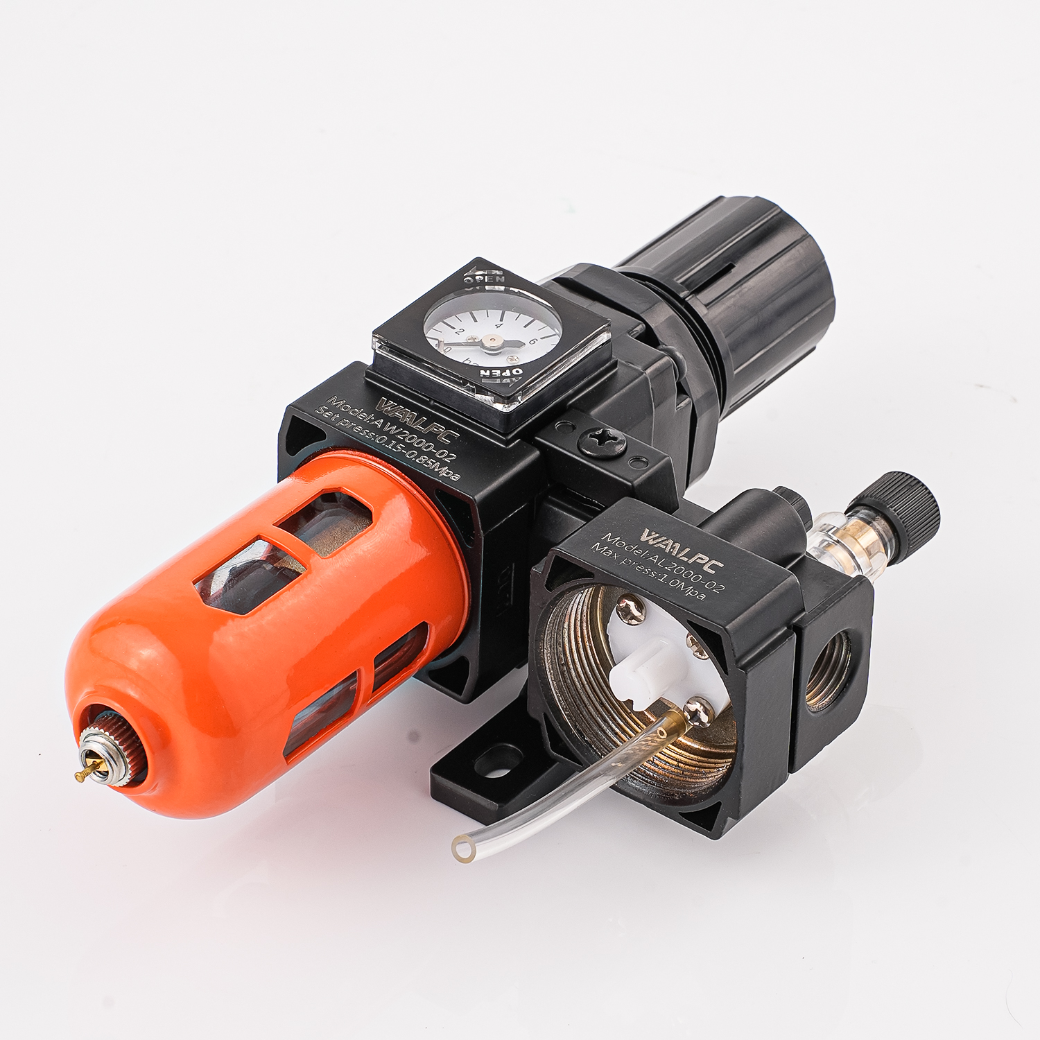 SMC Multi-Function Frl Air Pressure Reducing Valve Trap Filter Regulatorlubricator for Automation NAC2010 Orange SMC1/8'' 1/4'' 