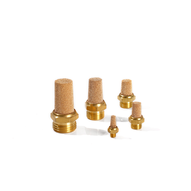 PST Sintered Exhaust Copper Pneumatic Silencer Muffler 1/8 1/4 3/8 1/2 3/4 1 Exhaust Silencer