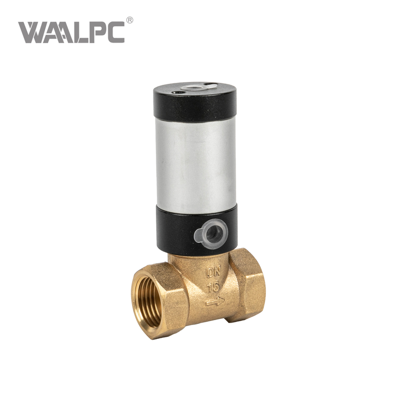 Fluid Air Control Valve Pneumatic Brass Body Valve Normally Closed 5/2 Way