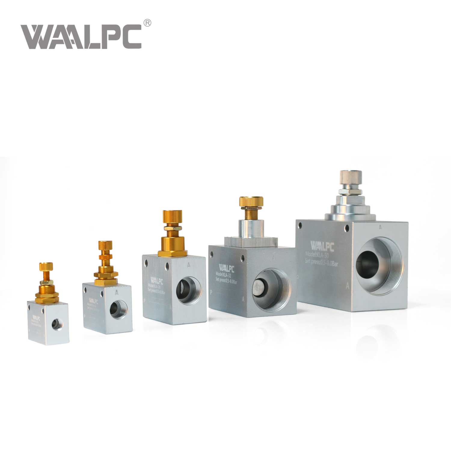 One Way Restrictive Air Flow Control Valve KLA Series Adjustable Speed Control Solution