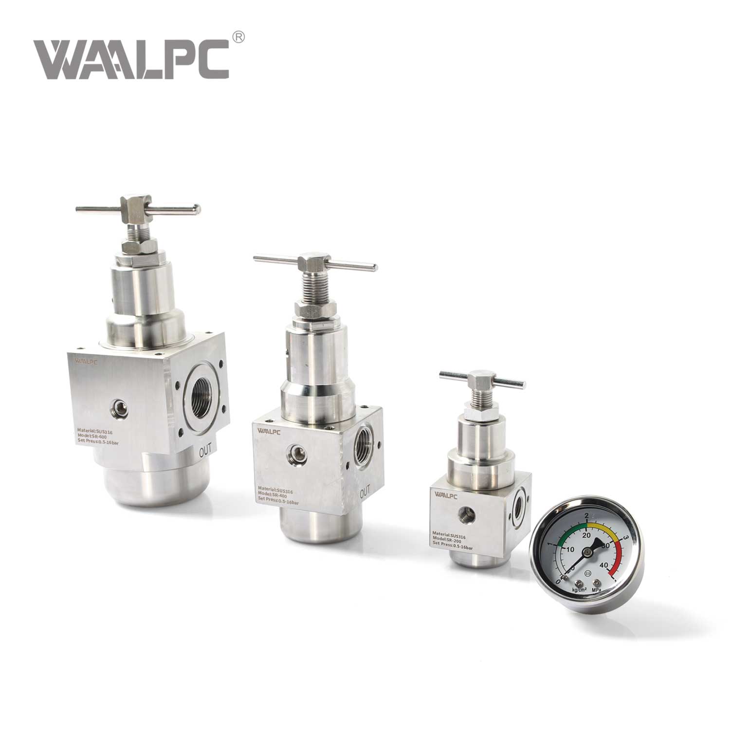 Stainless Steel Pneumatic Components Regulator High Corrosion Resistance Air Source Solutions for Harsh Environments