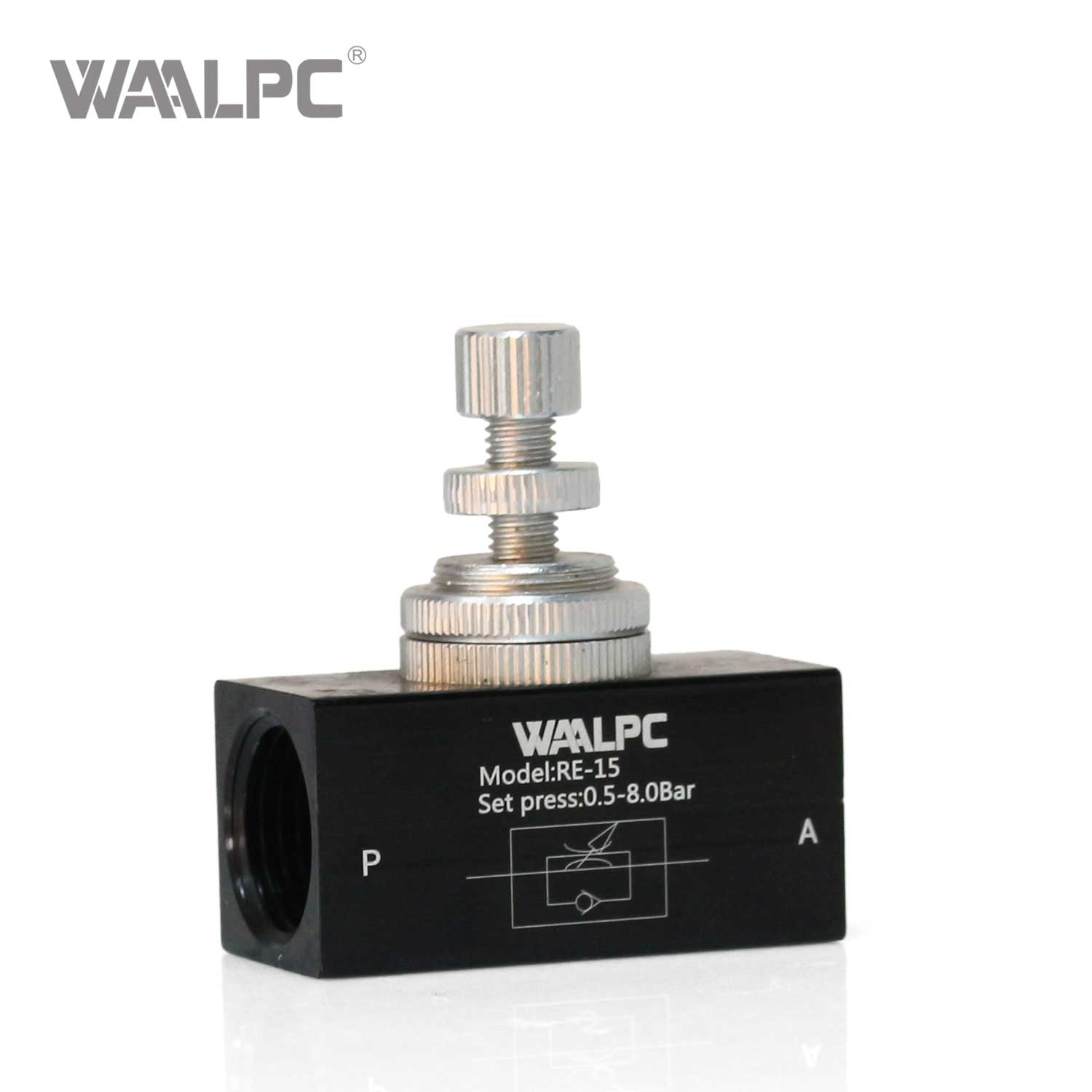 Pneumatic Air Flow Speed Control Valve RE-15 Throttle Valve G1/2'' Port