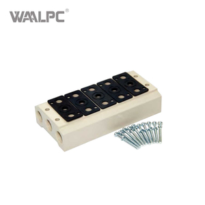 High Efficiency Solenoid Valve Base 4V100 Series Plate Streamlined Pneumatic Connections Pressure Reducing Valve