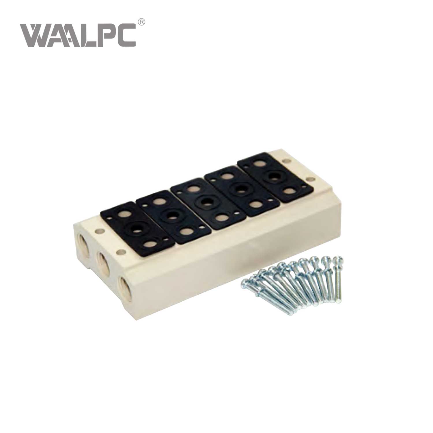 High Efficiency Solenoid Valve Base 4V100 Series Plate Streamlined Pneumatic Connections Pressure Reducing Valve