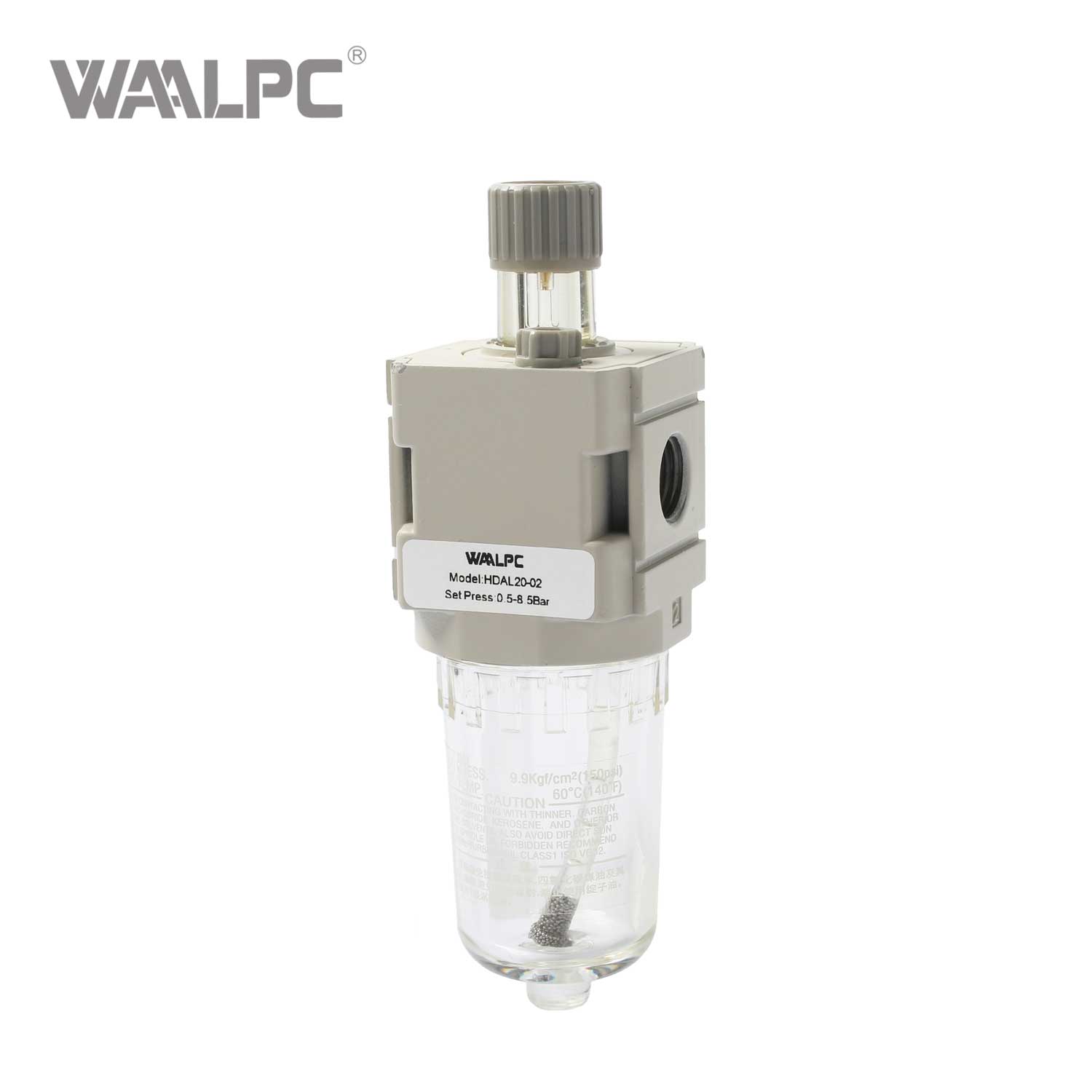 Oil Mist Lubricator HDAL Series 1/4'' 1.0MPa Precise Lubrication for Industrial Pneumatic Systems 40L/min