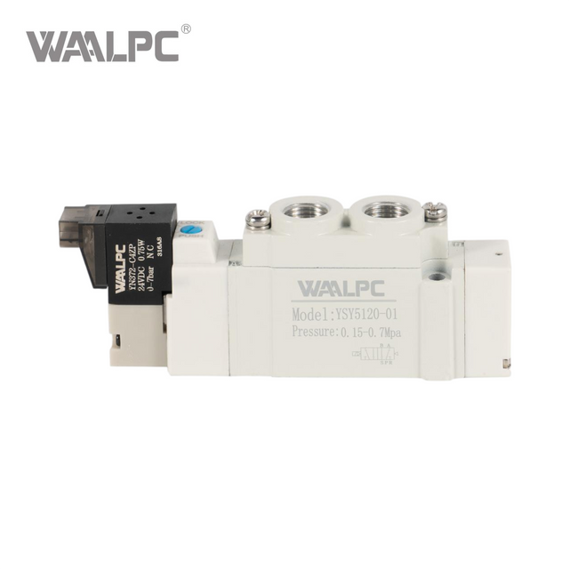 SMC Solenoid Valve Single Coil Pilot-Operated Electric 2 Position 5 Way Connection YSY5120-02 1/8