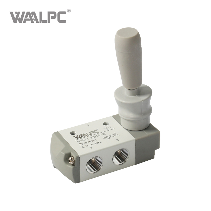 3H Series Hand Lever Valve, 3-Way Manual Control for Pneumatic Systems