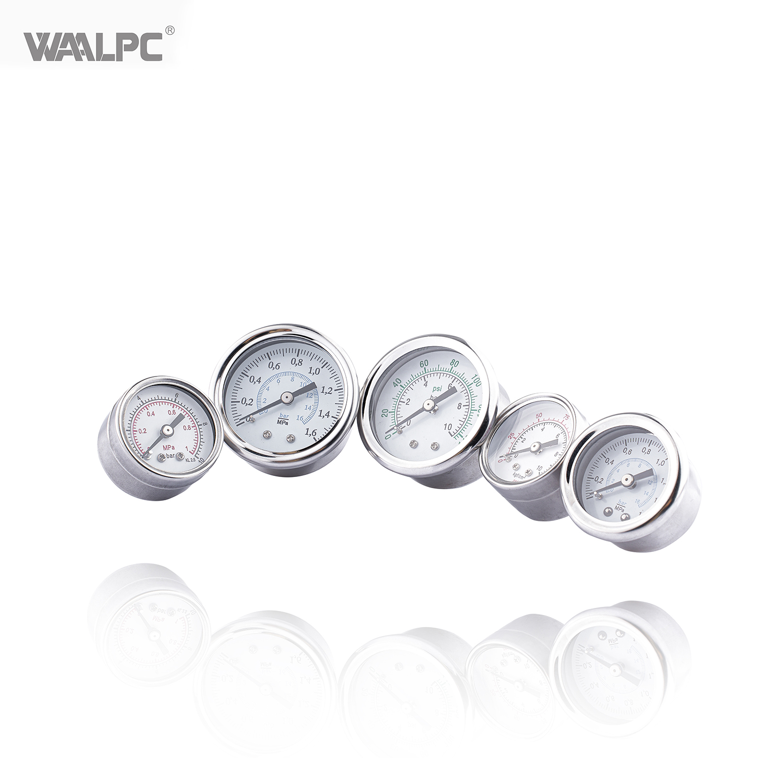 Y40 Stainless Steel 40mm 50mm 60mm Psi 10~16bar Pressure Gauge for Pneumatic Air Source Treatments