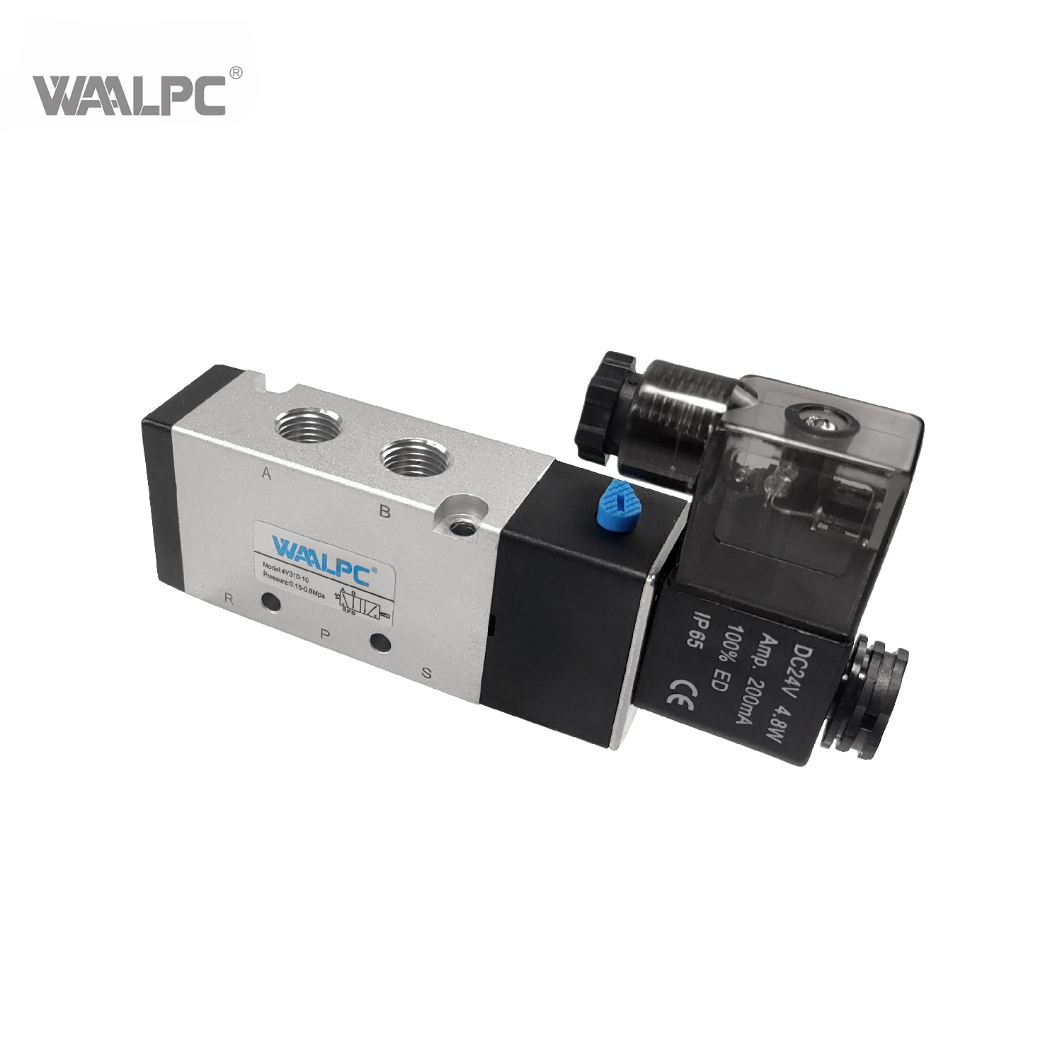 High Performance 4V300 Series 5/2 Way Pneumatic Solenoid Valve with PT3/8 Port for Heavy Duty Automation