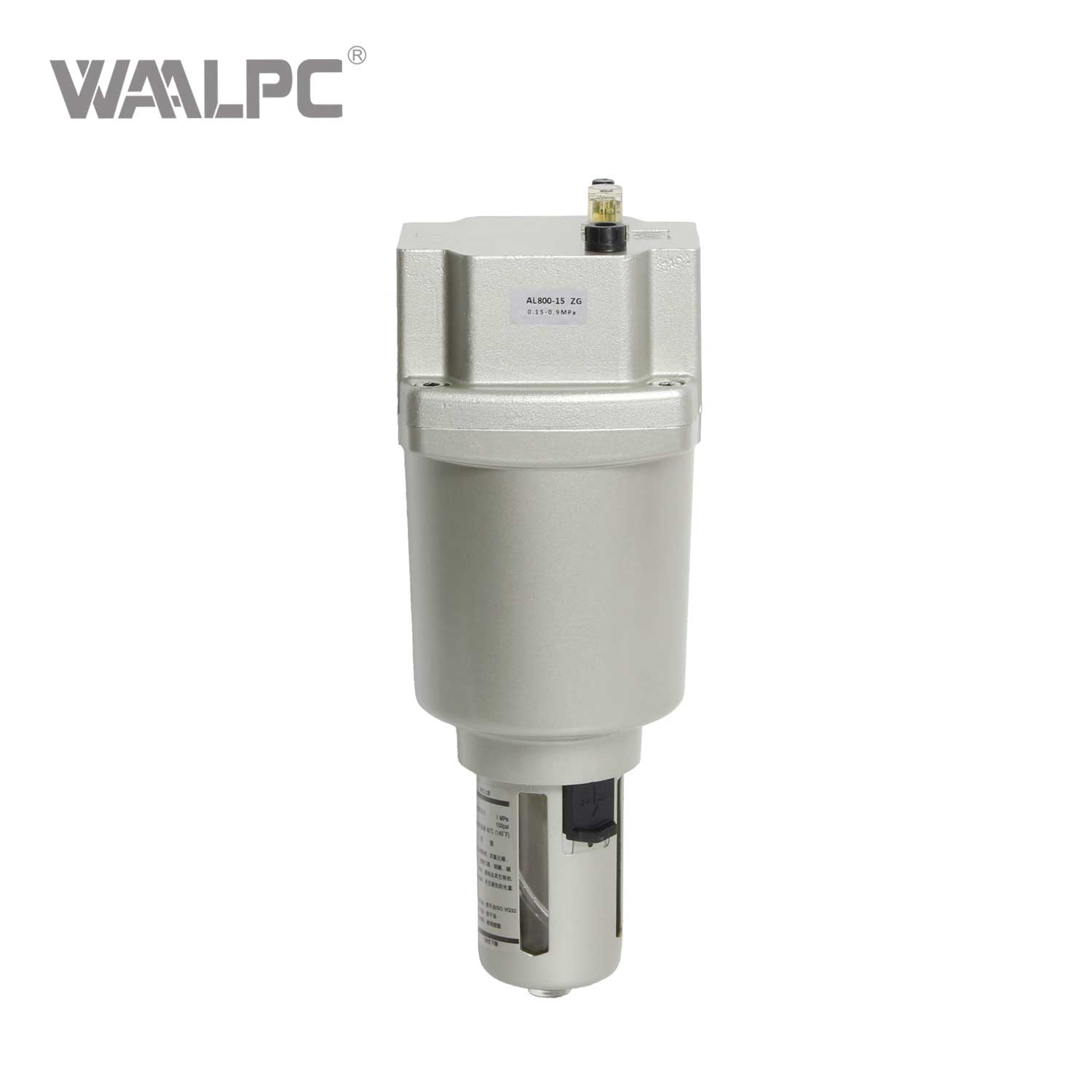 High Flow Air Line Lubricator Large Oil Mist Capacity Industrial Grade Pneumatic Lubrication System