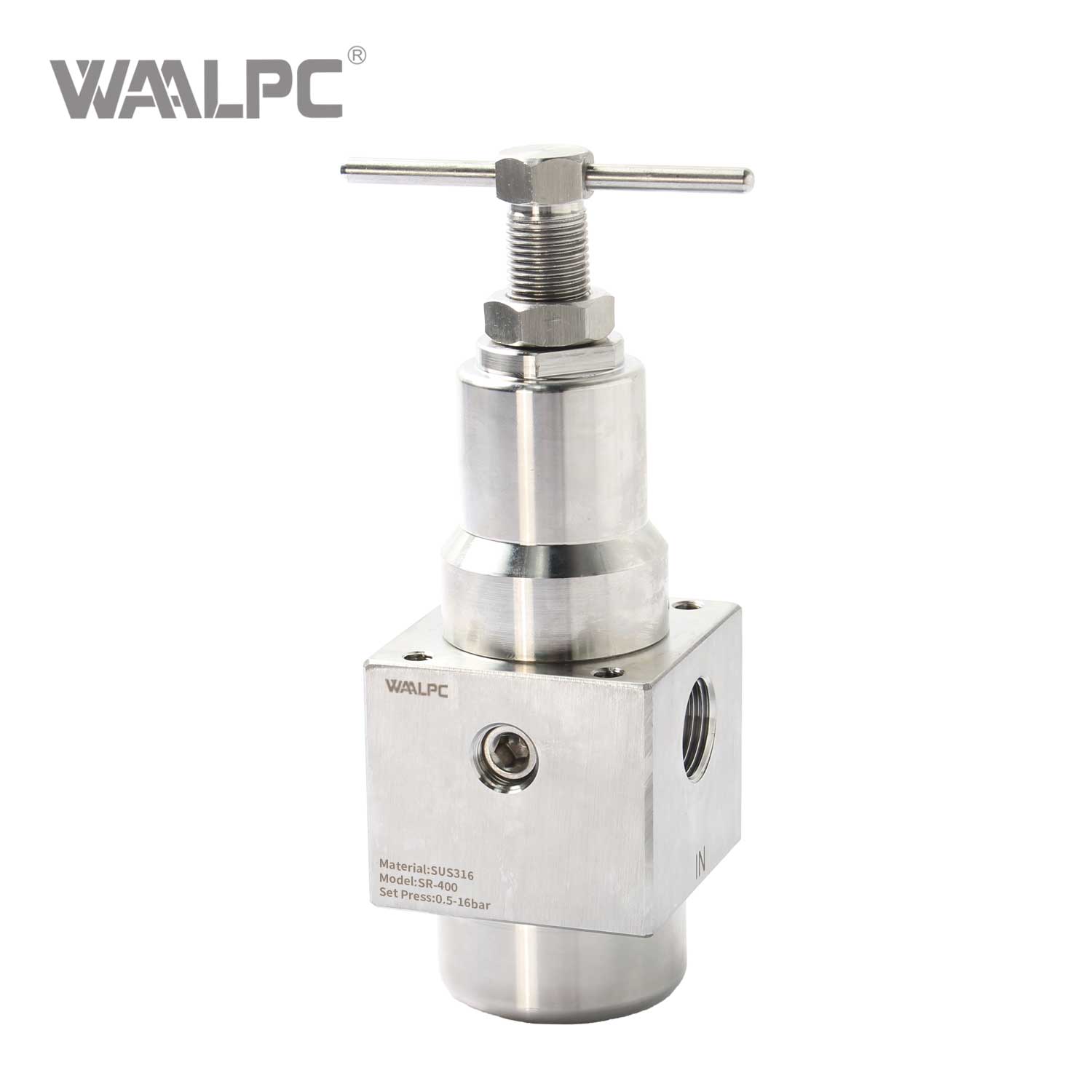 20Bar 2MPa Air Source Treatment 1'' 1/2'' NPT PT Pneumatic 316 SS Stainless Steel Air Pressure Regulator