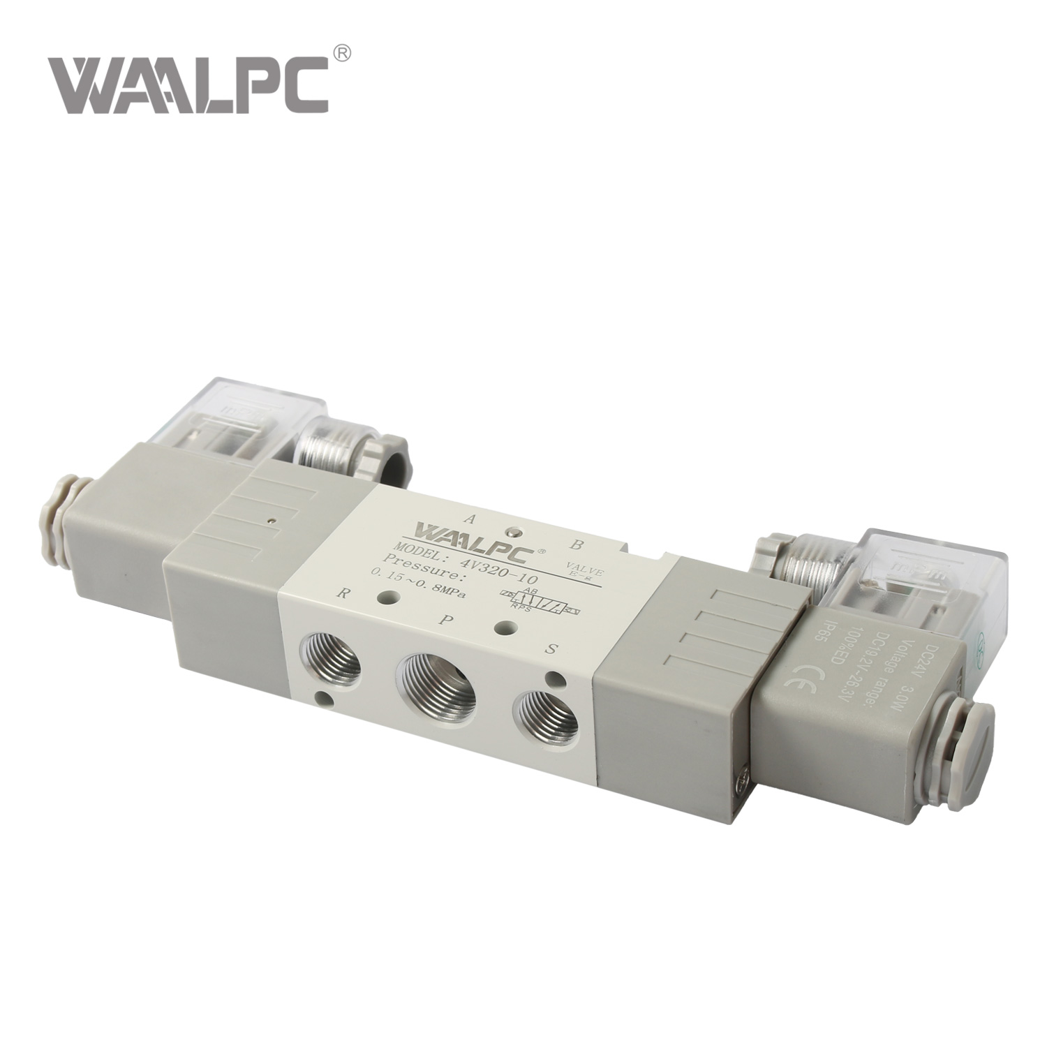 4V320 Solenoid Valve Durable Pneumatic Valve 5 Port 2 Position 4V Series PT1/4'' 3/8''