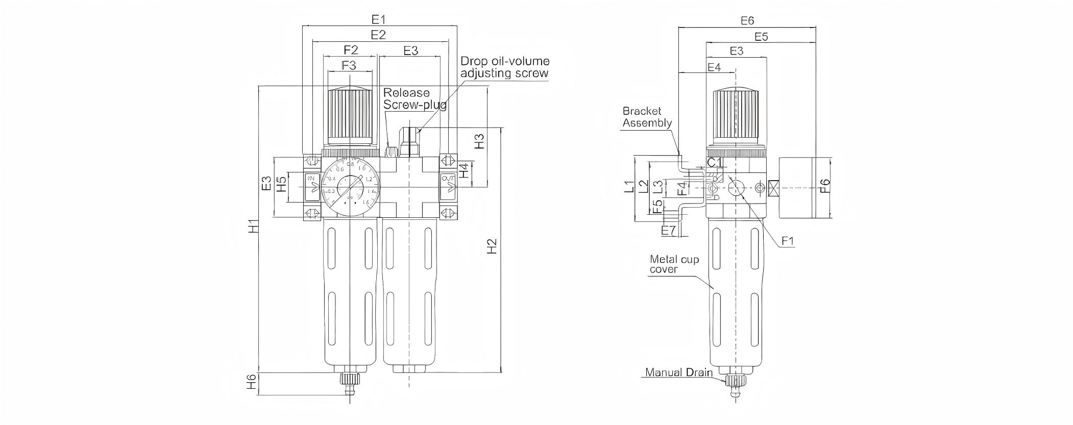 Pneumatic FR.L Combination