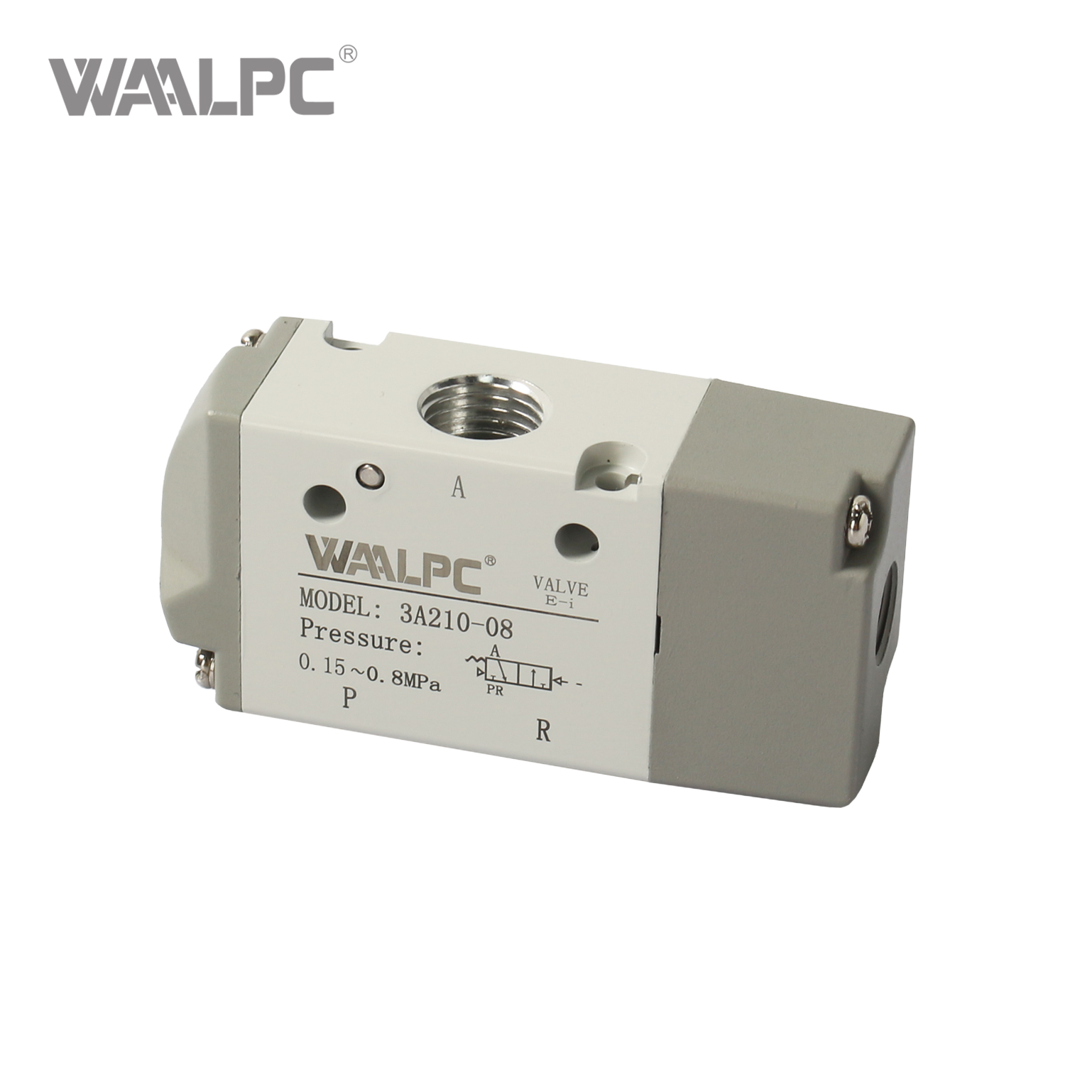 Compact 3A Series Pilot Operated Air Valve, High Flow, 1/4 Inch NPT PT G
