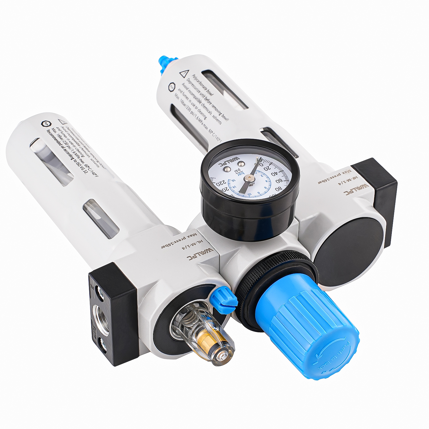 HC-MINI Festo 3/4'' 1/2'' 1/4'' 3/8'' NPT/PT/G OEM Pneumatic Compressed Pressure Regulating Valve Air Filter Regulator Lubricator Gauge RoHS FRL