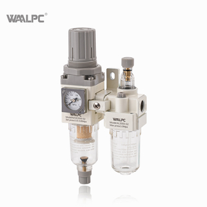 NAC2010 white SMC1/8'' 1/4'' SMC Multi-Function Frl Air Pressure Reducing Valve Trap Air Filter Regulatorlubricator Water Oil Separator for Compressor