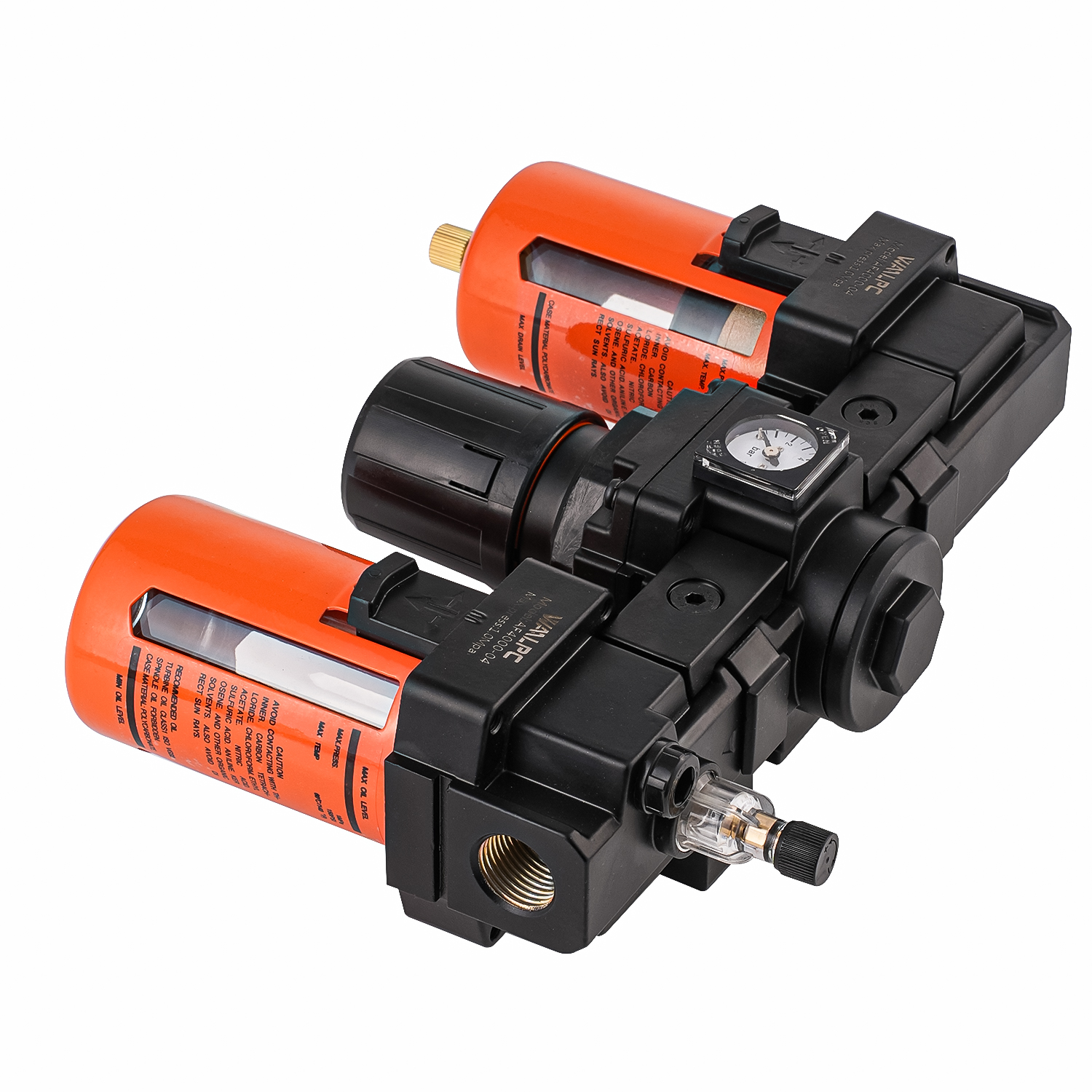 NAC4000 orange SMC 3/4'' 1/2'' 3/8'' in NPT Frl Pressure Regulating Valve Trap Filter Lubricator Air Regulator Moisture Oil Separator Auto Darin built in gauge chemical equipment