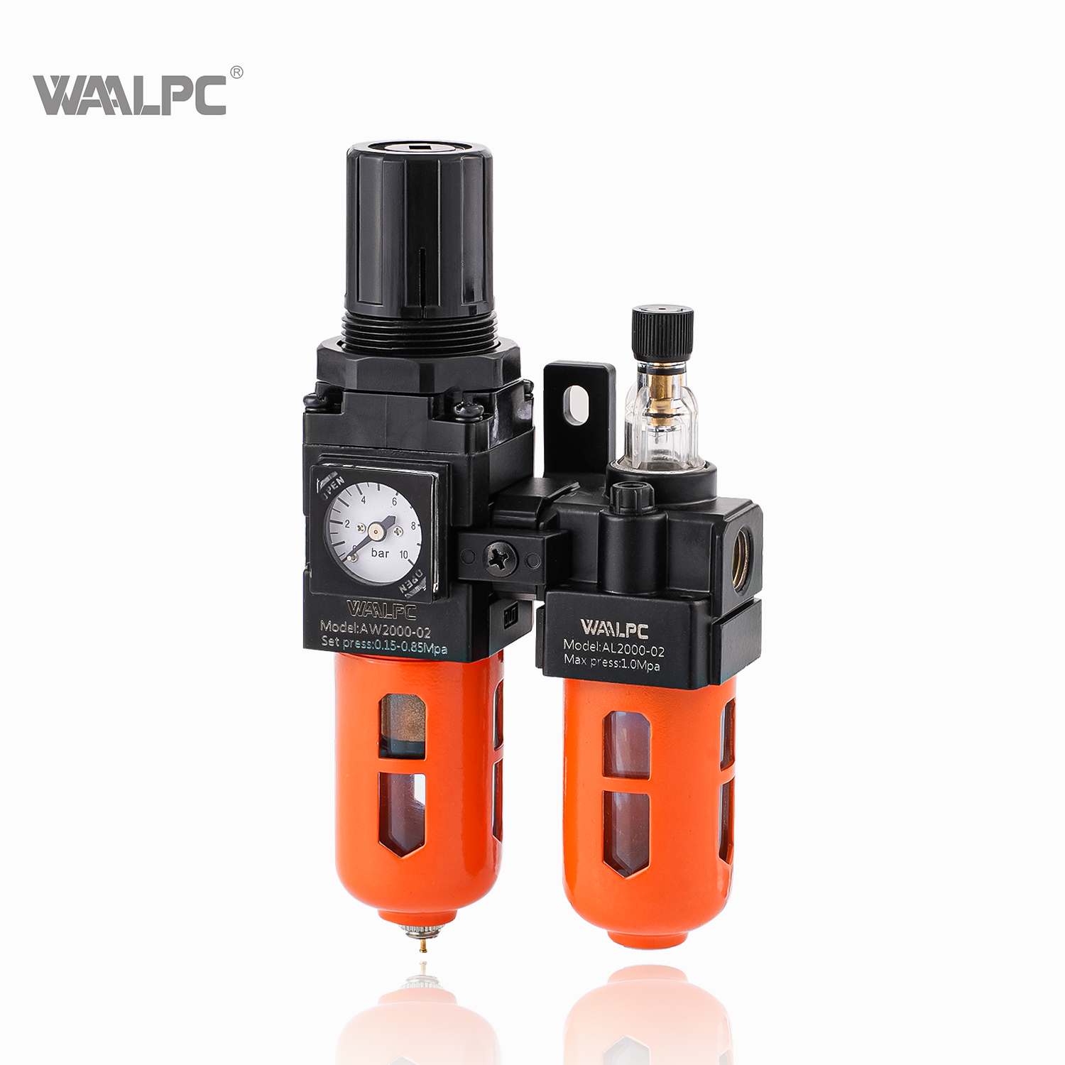 SMC Multi-Function Frl Air Pressure Reducing Valve Trap Filter Regulatorlubricator for Automation NAC2010 Orange SMC1/8'' 1/4'' 