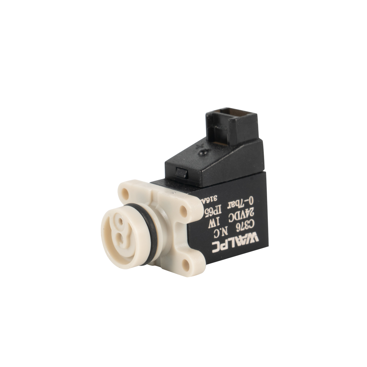 376-4ZP 2/2 way COMPLETT 10mm (NC) 1W Mini Solenoid Valve 90° degree right for COLOSIO socks knitting machine DC6V/12V/24V 240V 110V