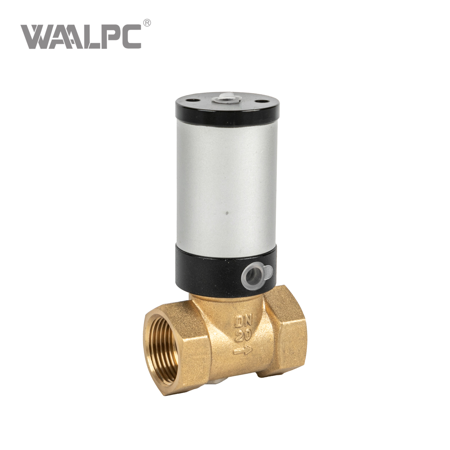 Fluid Air Control Valve Pneumatic Brass Body Valve Normally Closed 5/2 Way
