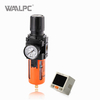Lubricador regulador de filtro SMC negro-naranja (unidad FRL) AC3010-03 G3/8'' 0,05-0,85 MPa para sistemas neum&aacute;ticos de tratamiento de aire