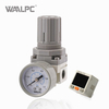 Regulador de filtro neum&aacute;tico blanco WAALPC SMC AW2000-02 G1/4'' 0,05-0.85MPa con man&oacute;metro externo y pantalla electr&oacute;nica 
