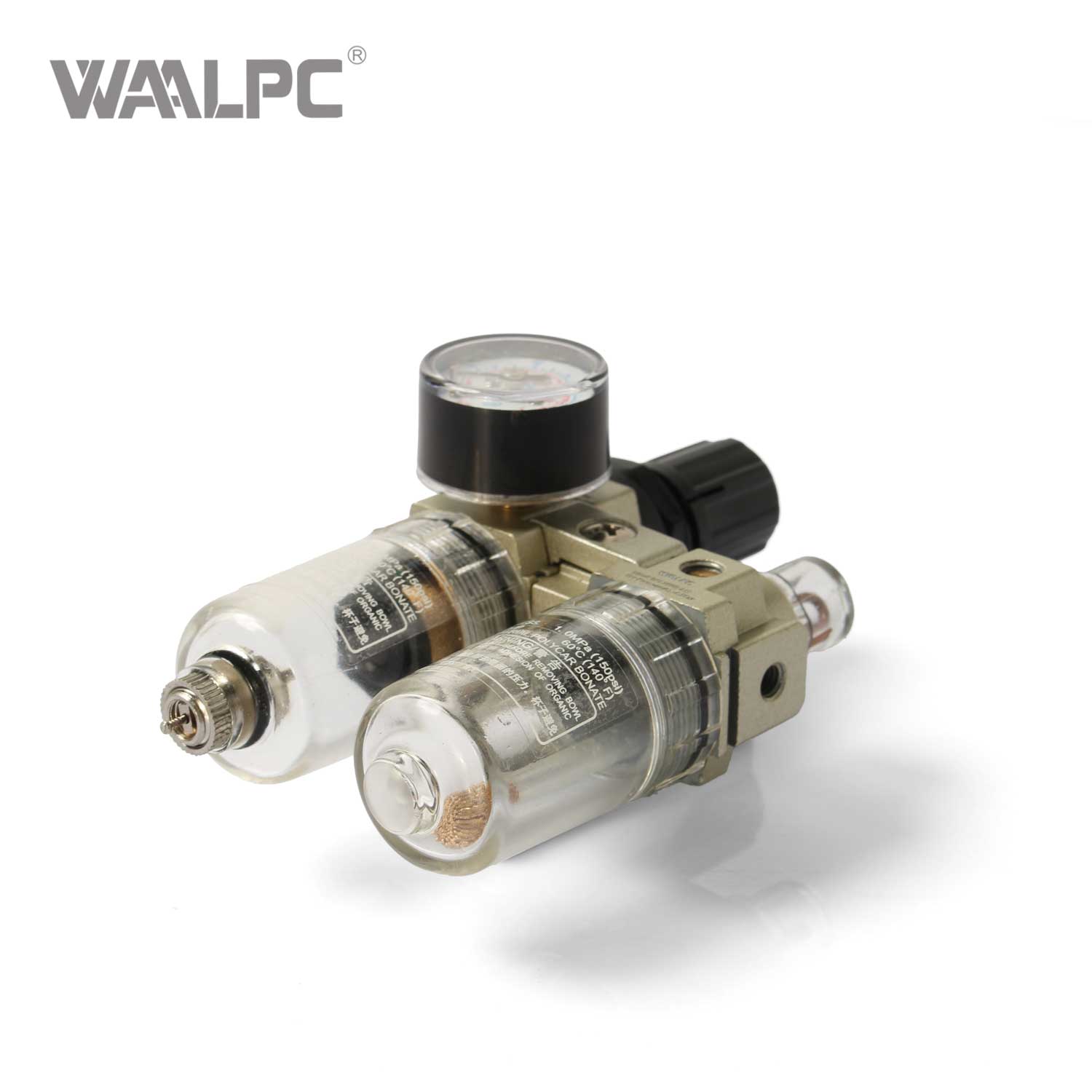 SMC AC1010-M5 Modular FRL Unit - M5 Thread, 5μm Filtration, 0.05–0.85 MPa Pressure Regulator & Lubricator