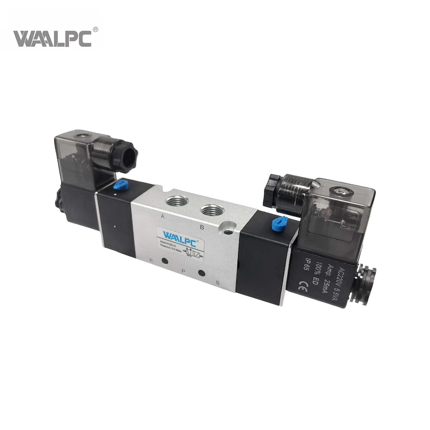 High Performance 4V300 Series 5/2 Way Pneumatic Solenoid Valve with PT3/8 Port for Heavy Duty Automation