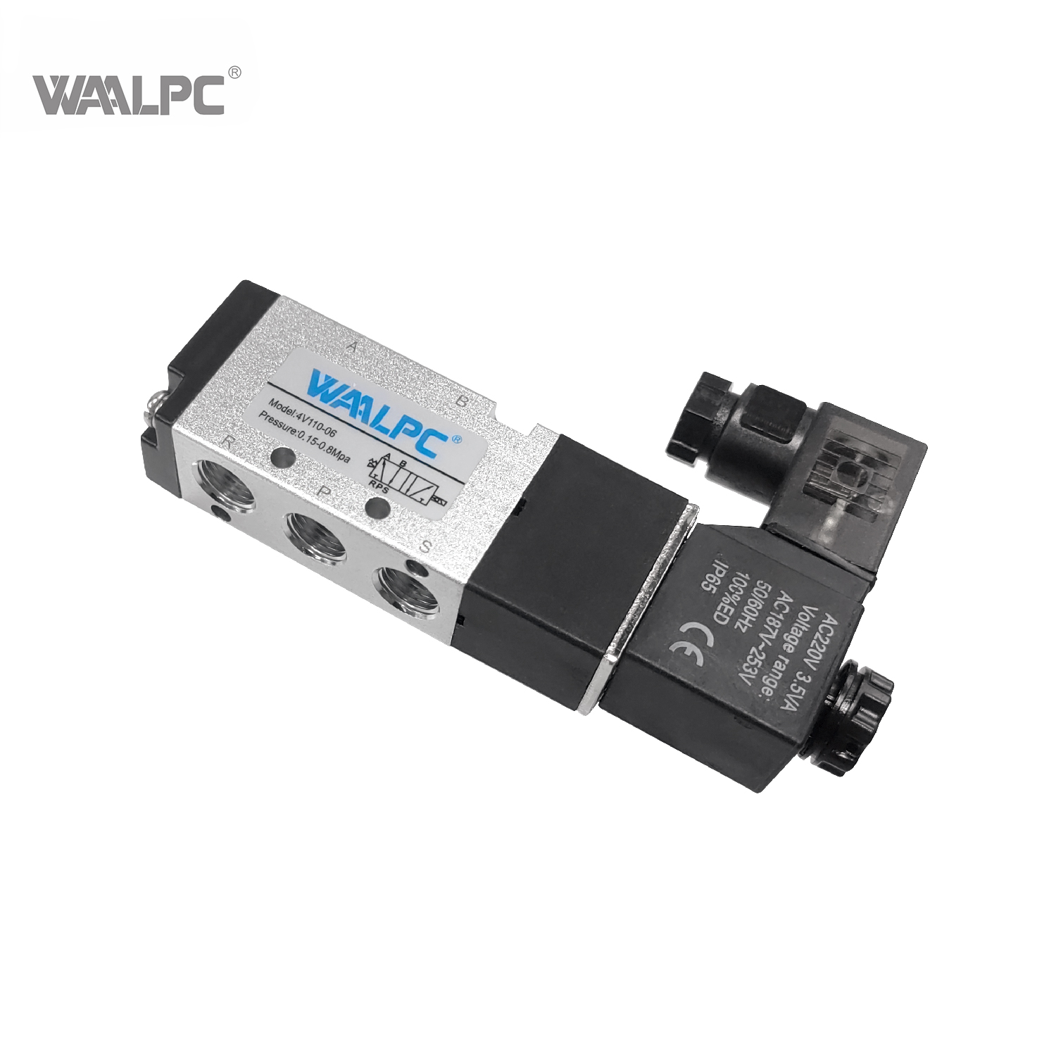 China Manufacturer Pneumatic Solenoid Valve Airtac 4V Series 2-position 5-way Directional Reversing Valve 