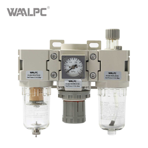 Hogediende FRL-eenheid HDAC-serie | 5 μm 25 μm 40μm filtratie ± 1% drukstabiliteit en olievoorsmering 0,05 ~ 0,85 mpa