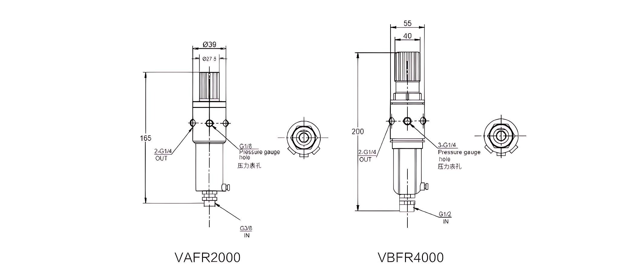VBFR Filter Regulator